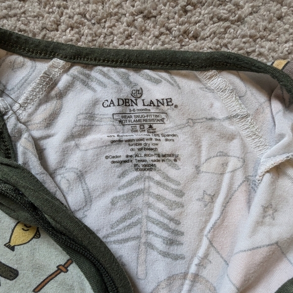 Caden Lane- Bamboo pajamas- Baby- 3-6 Months- camping - Picture 3 of 3